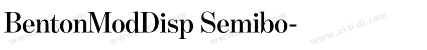 BentonModDisp Semibo字体转换